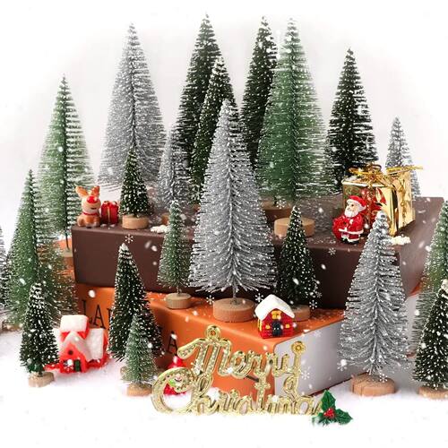 Mini Christmas Tree Ornaments Christmas Tabletop Decorations