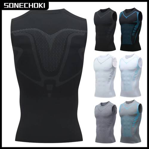 Compression Tank Top Men Gym Shirt Sleeveless Quick Dry Prin