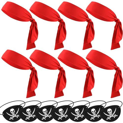 Pirate Party Cosplay Costume Headband Eye Patches Children A