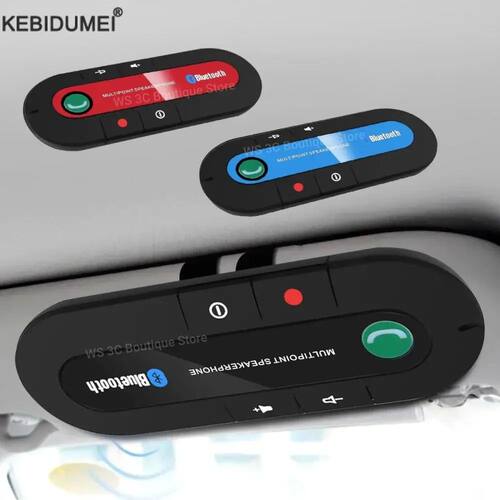 Bluetooth Speaker Handsfree Car Kit Sun Visor Clip Wireless
