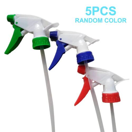 5-Pack Trigger Spray Bottles Set Random Colors with Nozzle f