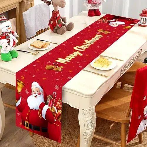 Santa Claus Christmas Table Runner Christmas Decorations For