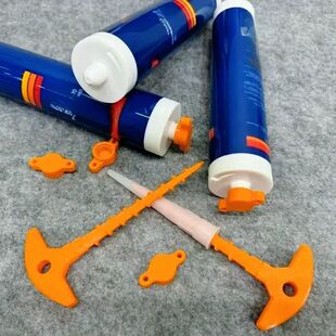 2pcs Sealant Nozzle Cleaner & Cap - Prevents Drying for Glas