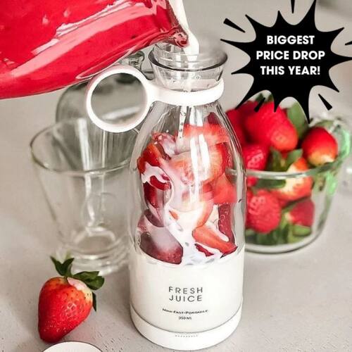 Mini Juice Blender Portable Electric Juicer Bottle 6 Blades