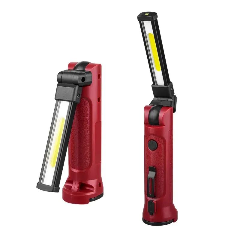COB Work Light 180° Folding Flashlight USB Rechargeable Por