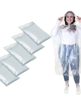 12Pcs Disposable Waterproof Raincoat Outdoor Hiking Mountain