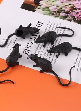 5Pcs Halloween Artificial Plastic Mouse Luminous Bat Hallowe