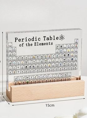 Exquisite Printing Acrylic Periodic Table Figurines Chemistr