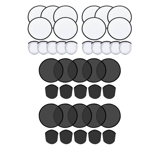 10Pcs Foldable Flying Disc Fans DIY Round Compact Fun Handhe