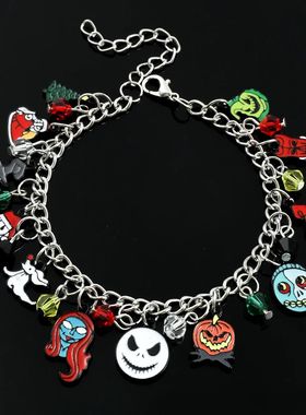 The Nightmare Before Christmas Bracelets for Women, Jack Ske