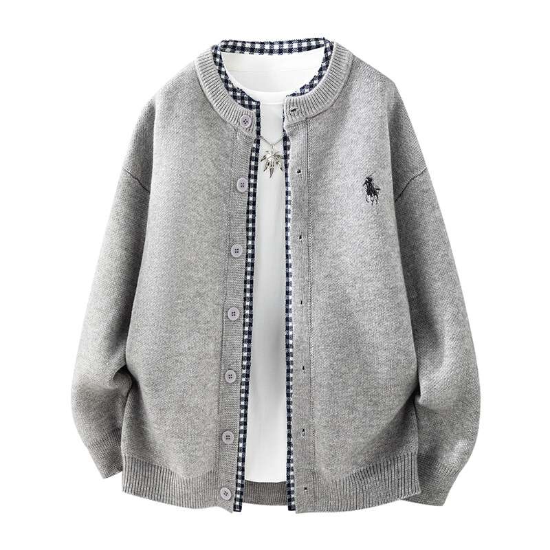 零度-99912-P55-新款秋冬季毛衣男针织打底开衫男士外套 文件9.5