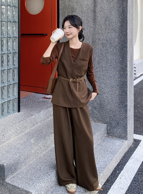 2026季三件套马甲套装配腰带RF2C290-6867#-P185-K285