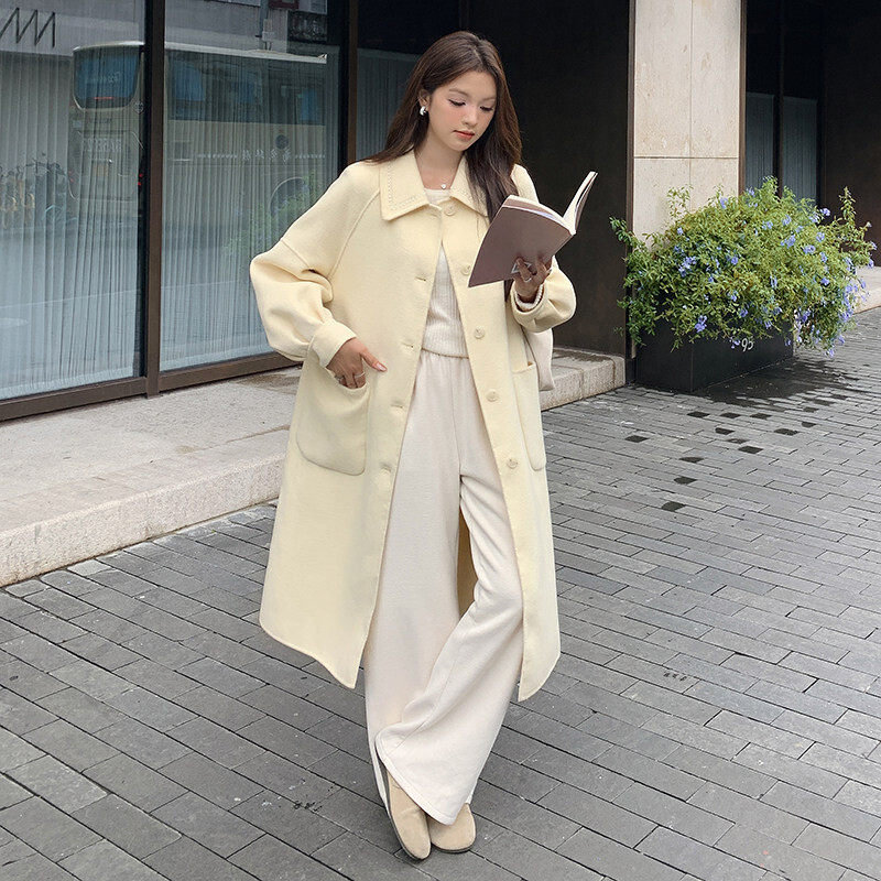 现货首发双面羊毛呢大衣p198-k298