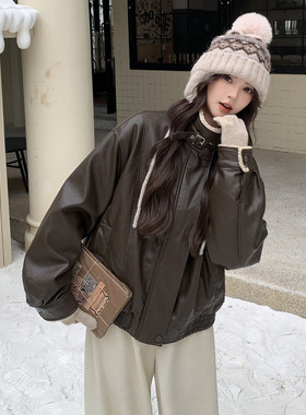 【大货已出】休闲机车款加绒加厚皮毛外套2C233-809-P175-K269