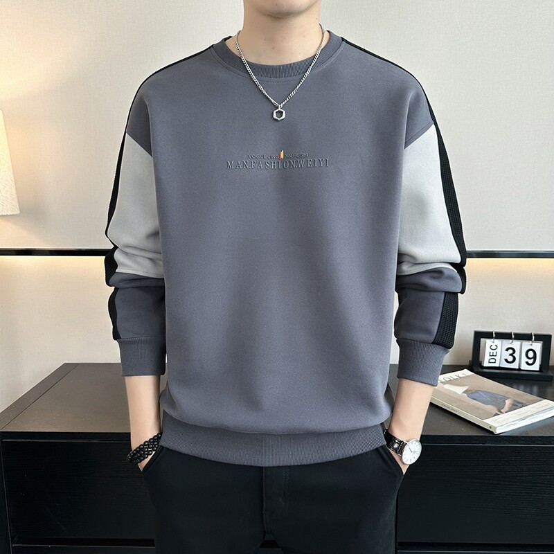 2025秋动男士新款印花圆领休闲卫衣