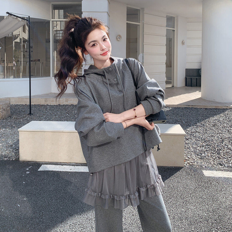 现货！26春新款运动套装蕾丝拼接休闲瑞纺2D044-2709-P170-K278