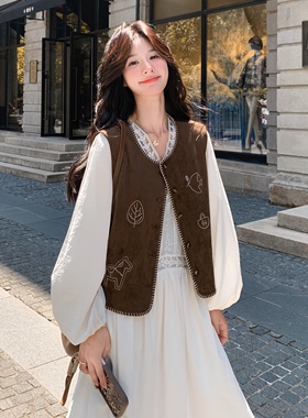 2026白色蕾丝拼接裙马甲2C375-562套装-P185-K278单裙子P155-K238