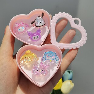 儿童戒指女孩可爱卡通公主手饰女童戒指礼盒套装小女孩配饰礼品