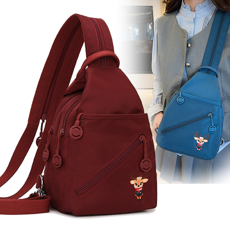 2025新款双肩包女韩版潮迷你小背包女包简约斜挎包单肩包女士胸包