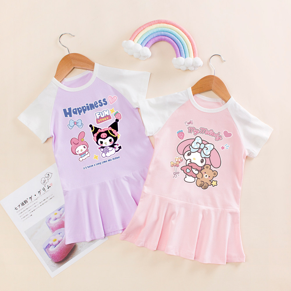 女童连衣裙夏装韩版小童骷髅米衣服儿童美乐蒂宝宝夏季短袖小裙子,童装/婴儿装/亲子装,连衣裙,淘宝优惠券,粉丝福利购,淘宝优惠卷