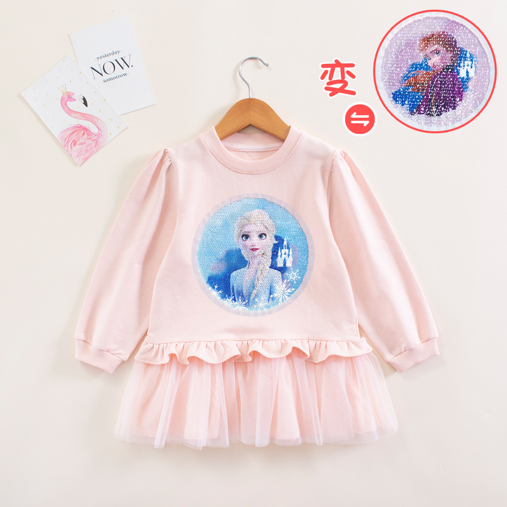 女童春秋款韩版连衣裙纯棉卫衣裙