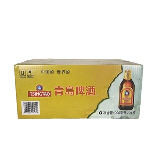 小麦醇正德国风味江浙沪皖 青岛啤酒 24瓶整箱 小棕金质296ml 包邮