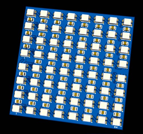 全彩屏WS2812b 8*8灯RGB屏，大聪明老师像素灯平替，EasyMatrix