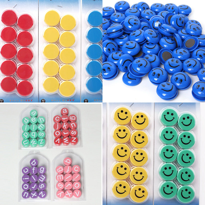 圆形彩色磁粒黑板贴小磁扣强磁白板磁铁吸铁石吸磁贴磁力扣磁钉