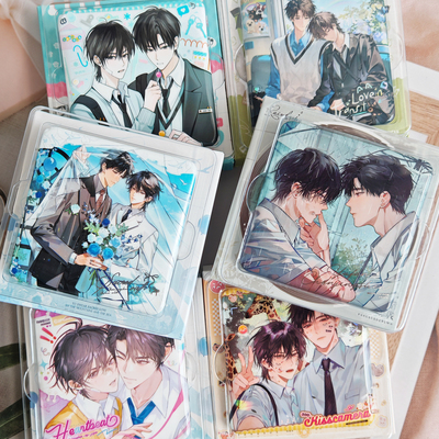 正版予梦放学等我周边岁岁情书婚谷徽章时雨吧唧小说角色方形