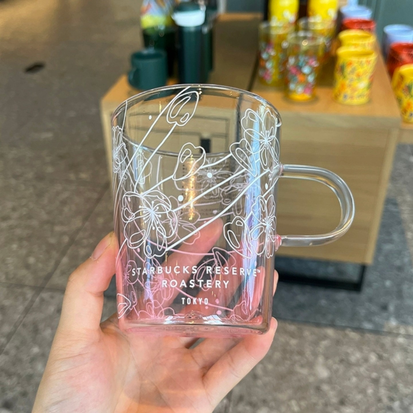 星巴克杯子清仓特价优惠简约高颜值粉色 TOKYO烘焙工坊桌面玻璃杯