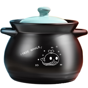砂锅煲家用耐高温干烧不裂煲汤炖汤陶瓷小沙锅燃气煤气灶专用汤煲