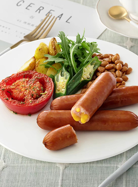 尊乐爆浆芝士肠百蓓车达烤肠蜜汁香肠火山石烤肠热狗火腿早餐肠