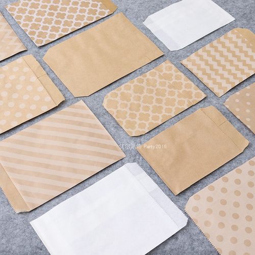 牛皮纸袋一次性环保饼干封口