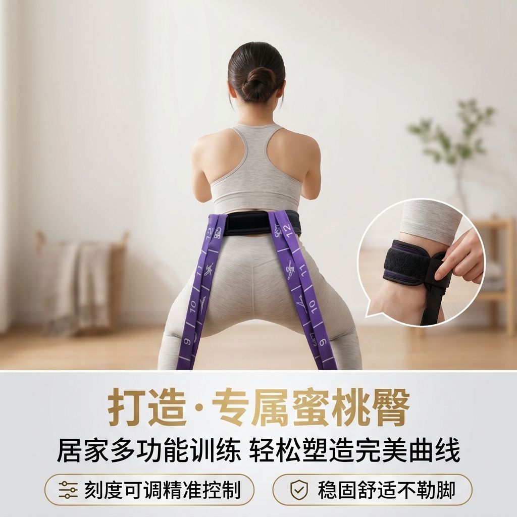 女性舞蹈弹力瑜伽专属锻炼弹力健身运动阻力带分段拉力训练伸展带