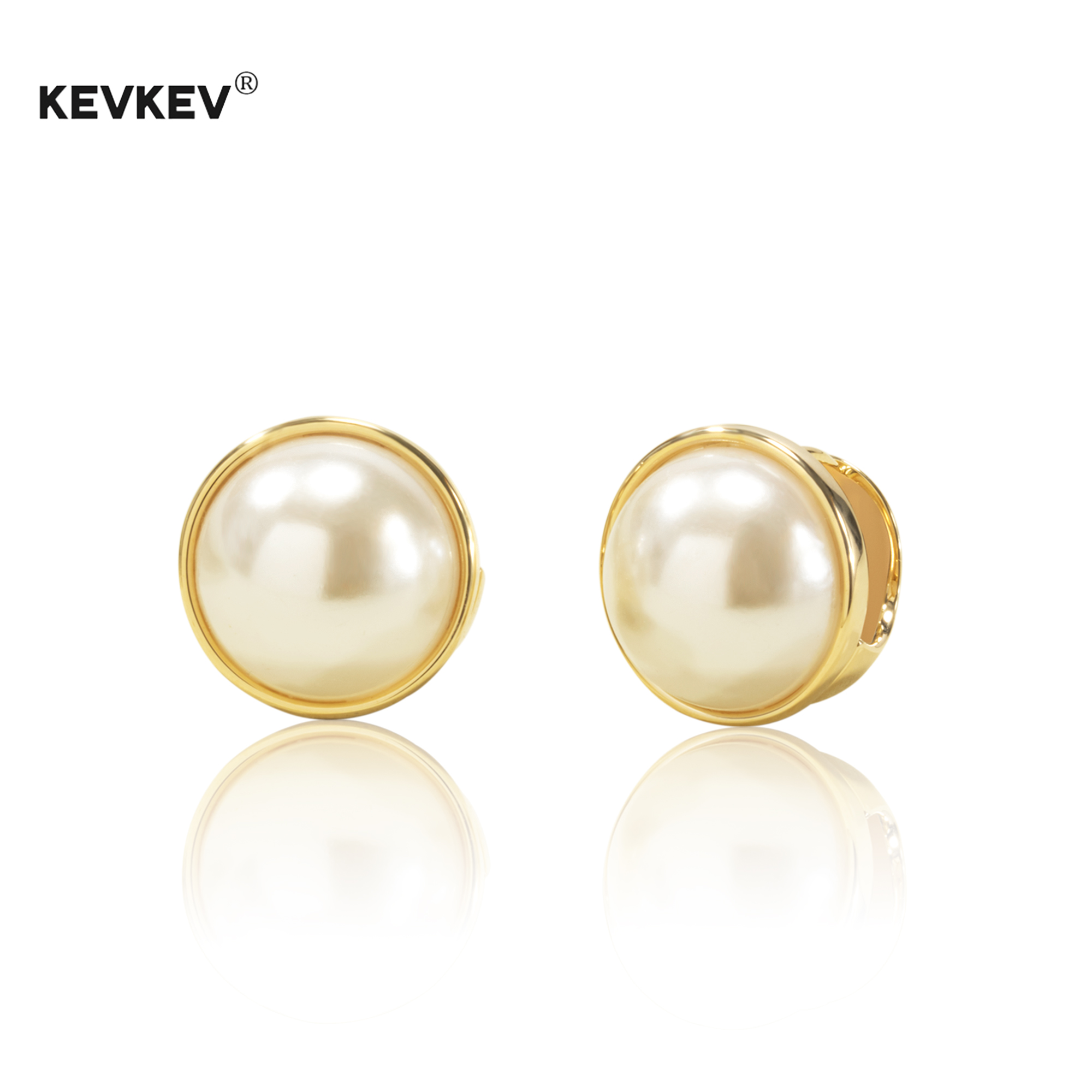 kevkev2025年新款简约法式复古球形珍珠耳环小香风耳扣轻奢小香风