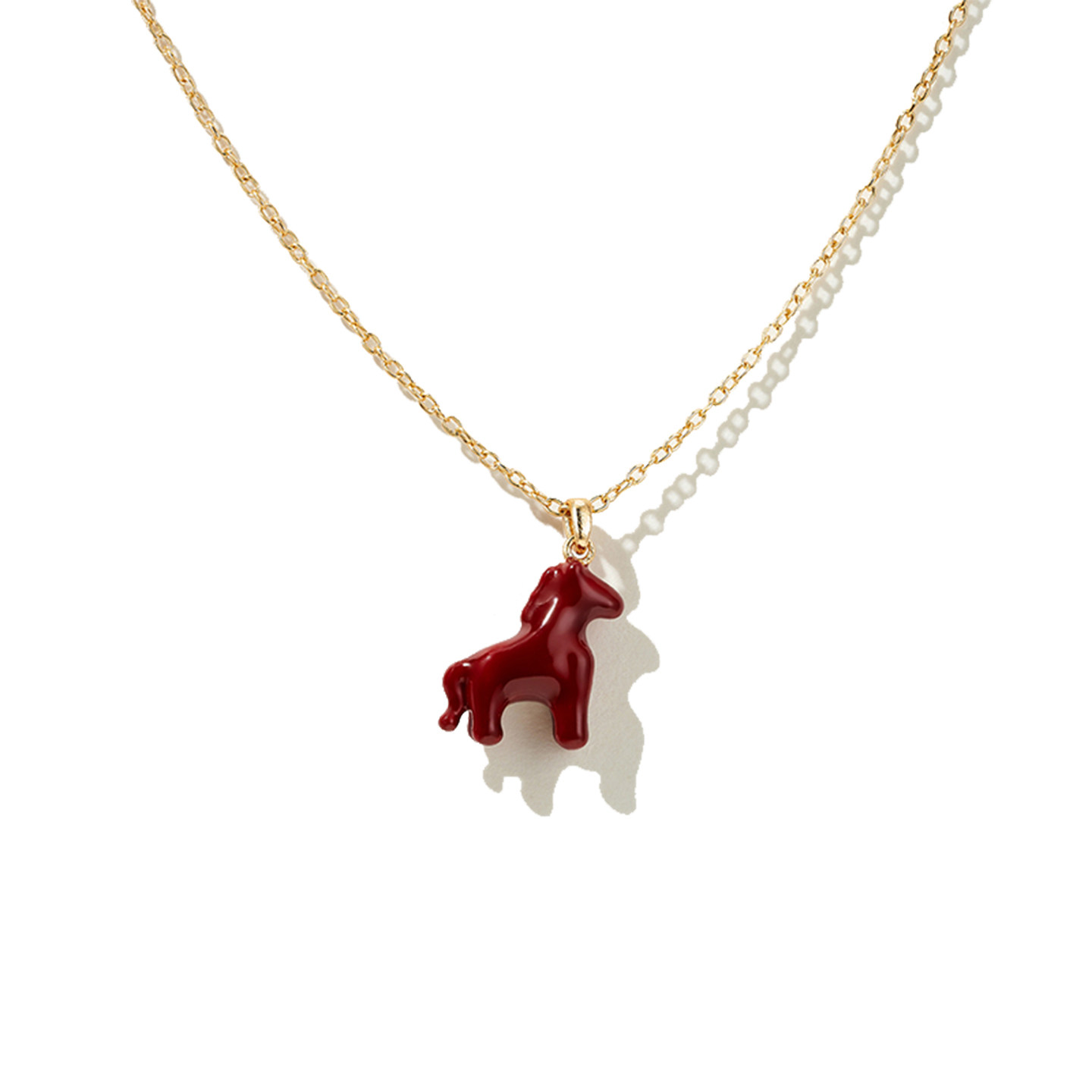 马年礼物新款轻奢镀18K金项链