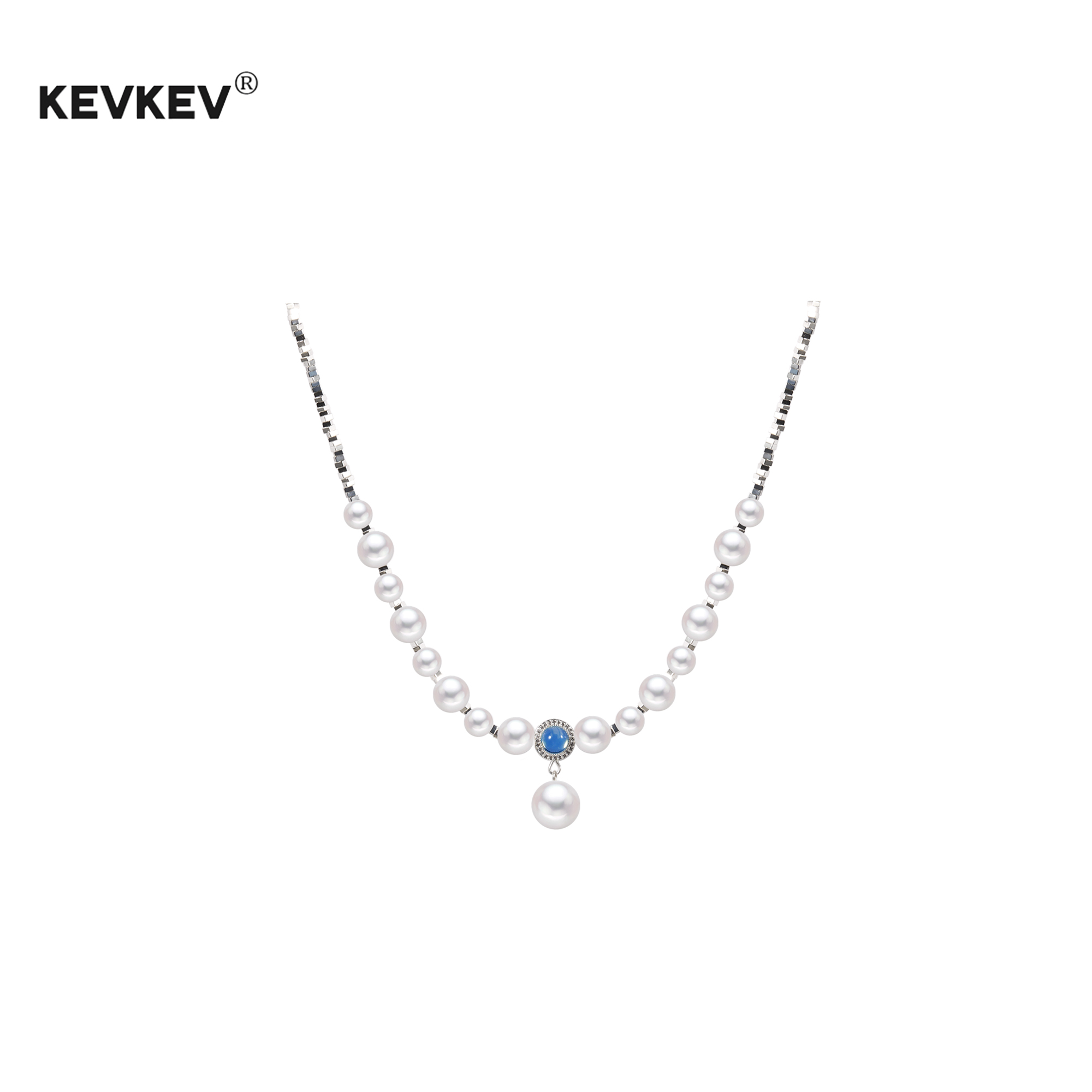 kevkevs925银珍珠项链女轻奢小众设计感锁骨链高级百搭饰品礼物