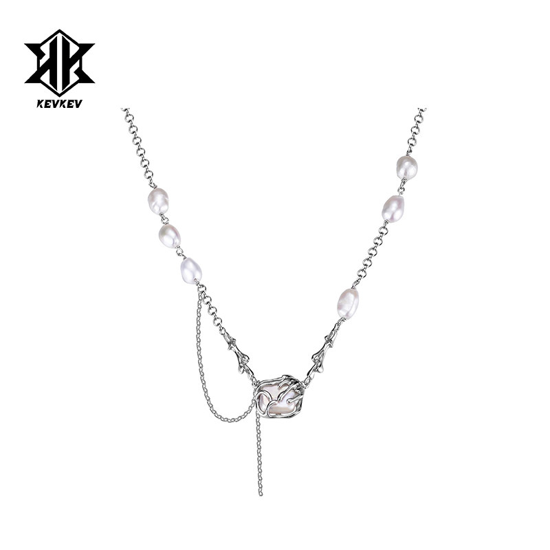 S925银拼接巴洛克珍珠项链手链