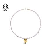 PAREL PAREL朴彩英Rose同款 幸运四叶草珍珠项链轻奢高级感锁骨链