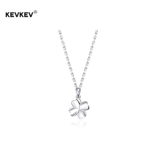 S999足银幸运四叶草项链