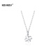 kevkev好运常在幸运四叶草项链S999足银锁骨链送女友闺蜜项链女款