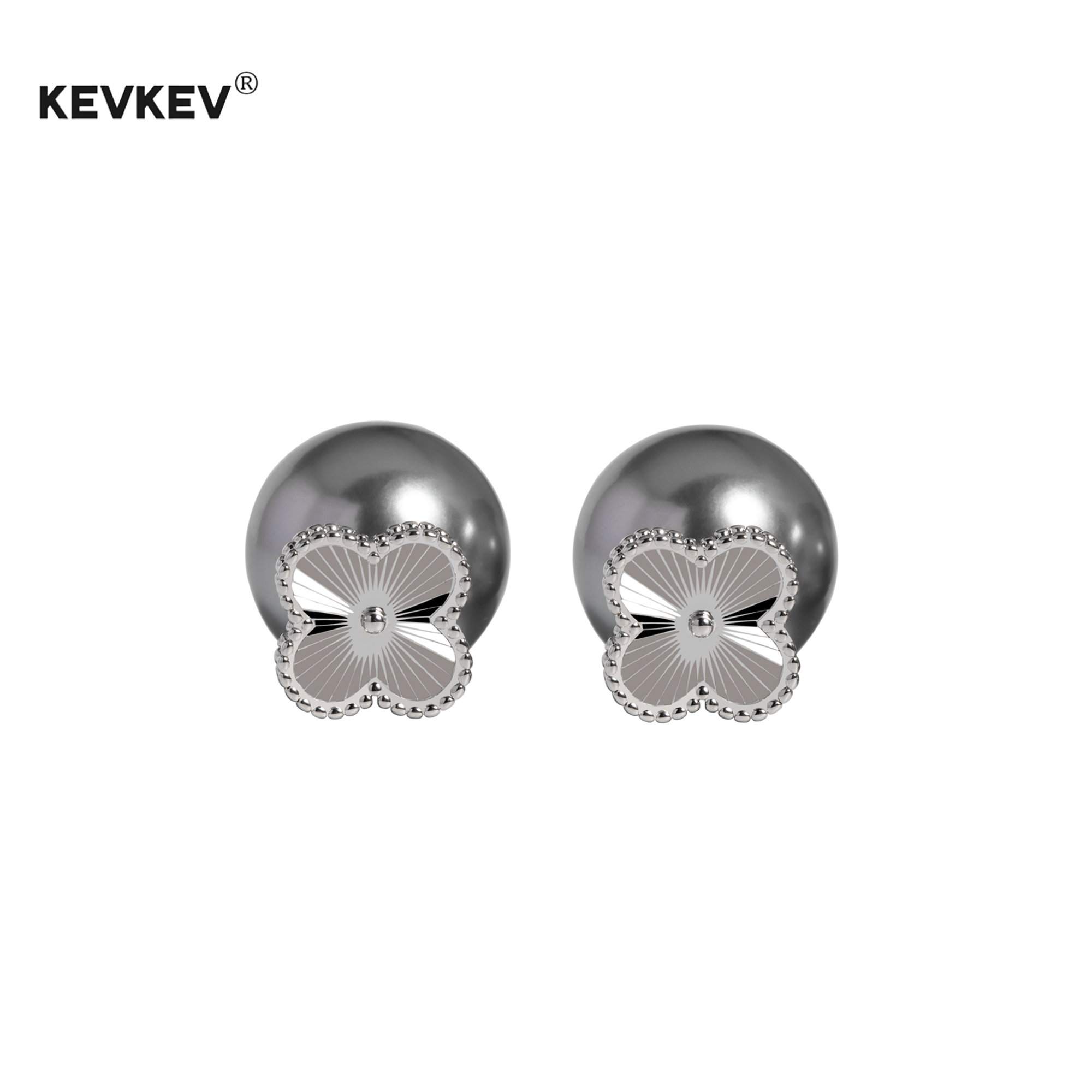 kevkev四叶草珍珠耳钉女轻奢高级感气质耳环2025新款爆款耳饰礼物