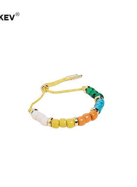 KEVKEV Eliou美国迈阿密林俊杰同款手链多巴胺彩色手绳七夕礼物女