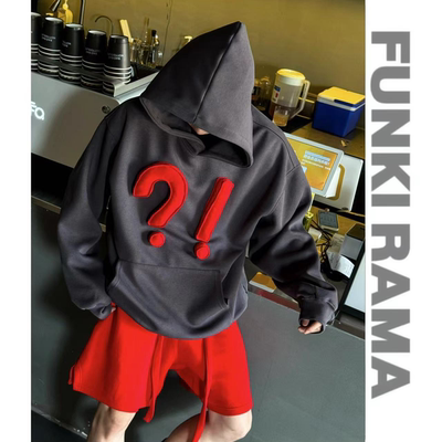 设计感立体惊叹+问号情侣卫衣