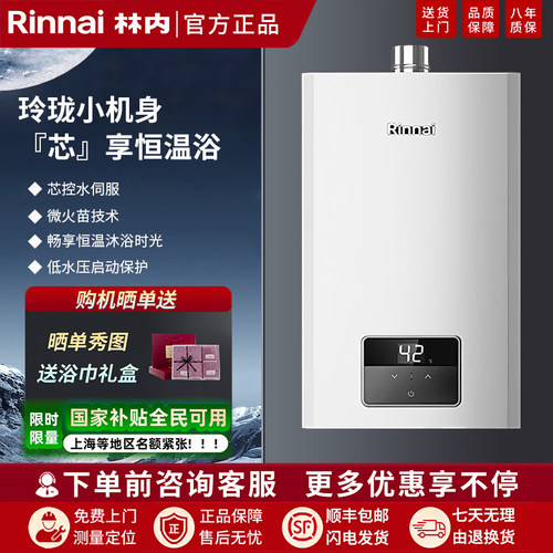 林内热水器焕芯系列进口芯片16升