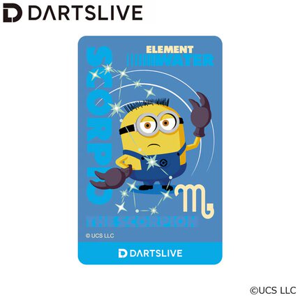 DARTSLIVE小黄人Minions十二星座-天蝎座 飞镖会员卡 全球通用