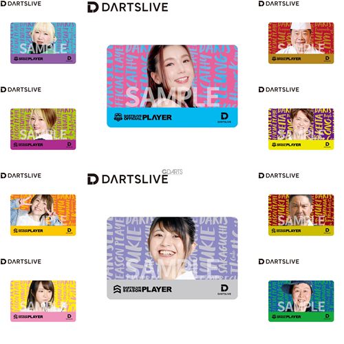 DARTSLIVE限量带签名飞镖卡