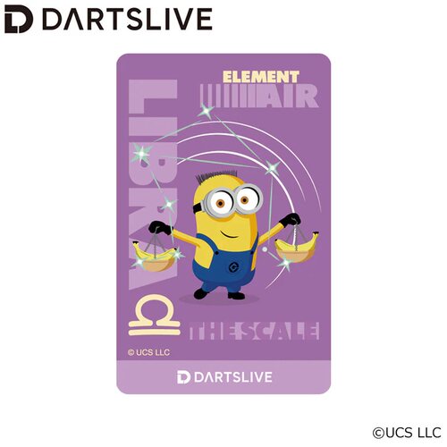 小黄人天秤座DARTSLIVE会员卡