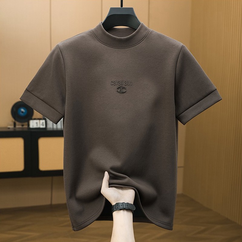 曼巴棉秋冬保暖打底衫短袖T恤半高领宽松加厚重磅男士内搭上衣服,男装,T恤,淘宝优惠券,粉丝福利购,淘宝优惠卷