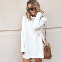 WOMEN Autumn Knitting Long Sleeve Dresses Plus Size Dress